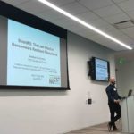 Andrea Continella presenting at SRA